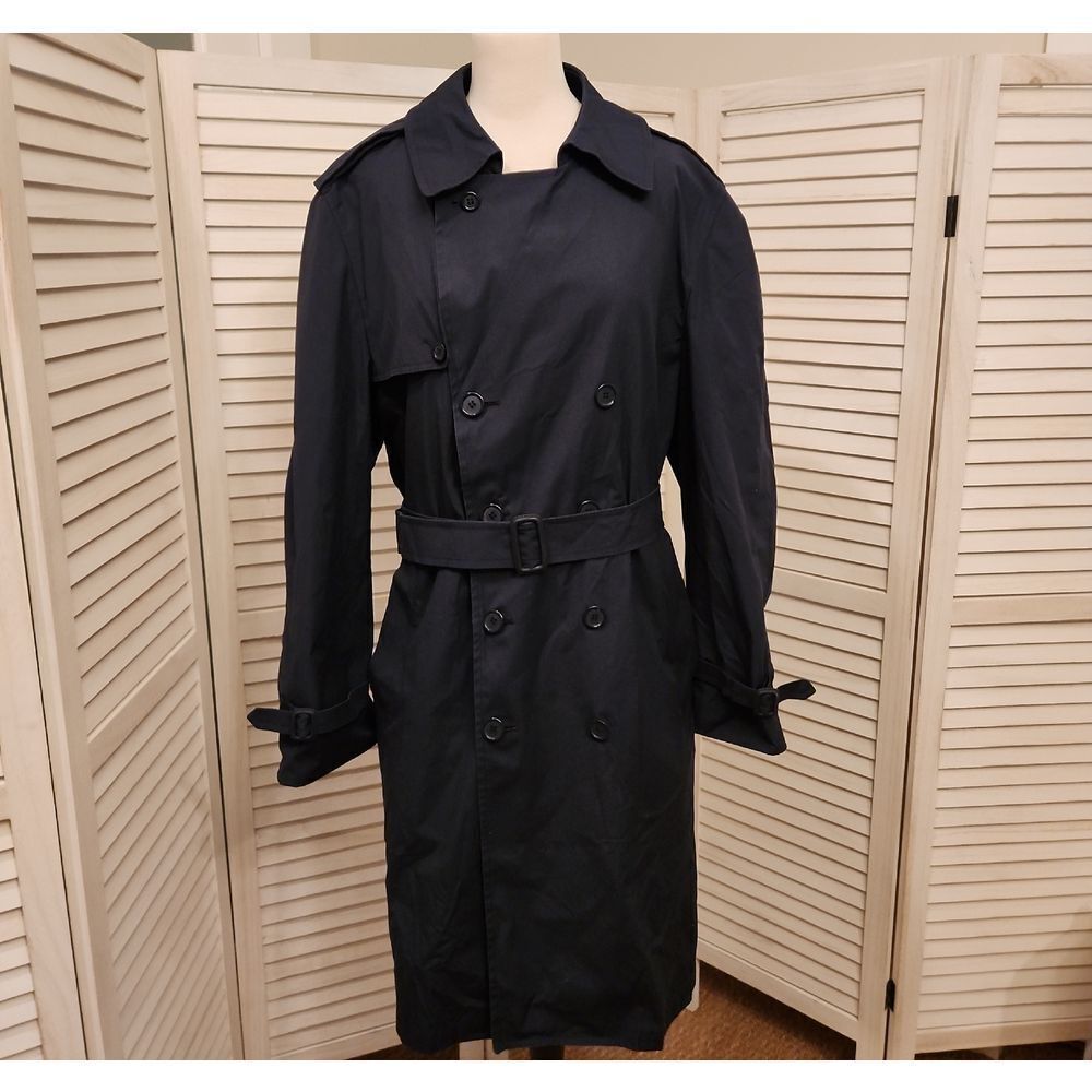Londontown Men's Dark Blue Trench Coat Size L